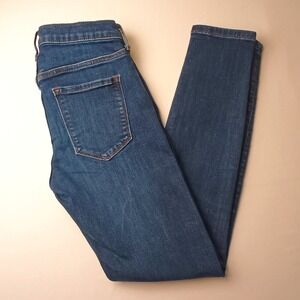 Banana Republic Denim Jeans Size 25/2 Skinny Fit Low Rise Dark Wash